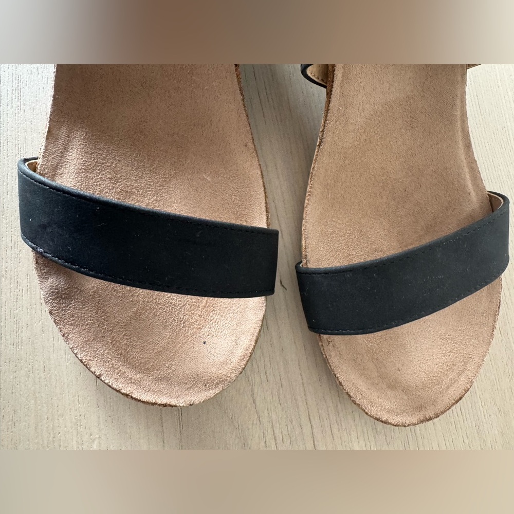 Adrienne Vittadini Av-Thalla-2 Black Women's Wedge Sandals / Size 8.5 - Picture 8 of 14